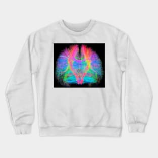 White matter fibres of the human brain (C034/2035) Crewneck Sweatshirt